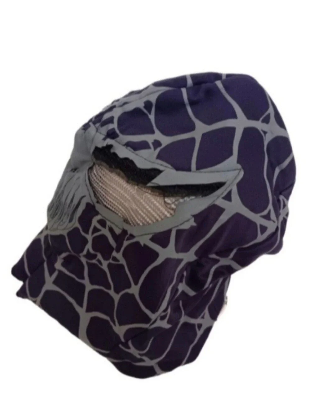 Venom Costume Full Hood Soft Mask | EUC |Dark Purple & Gray